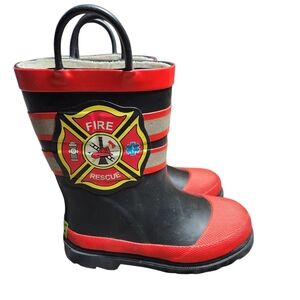 Western Chief Fire Rescue Kids Rain Boots 9/10